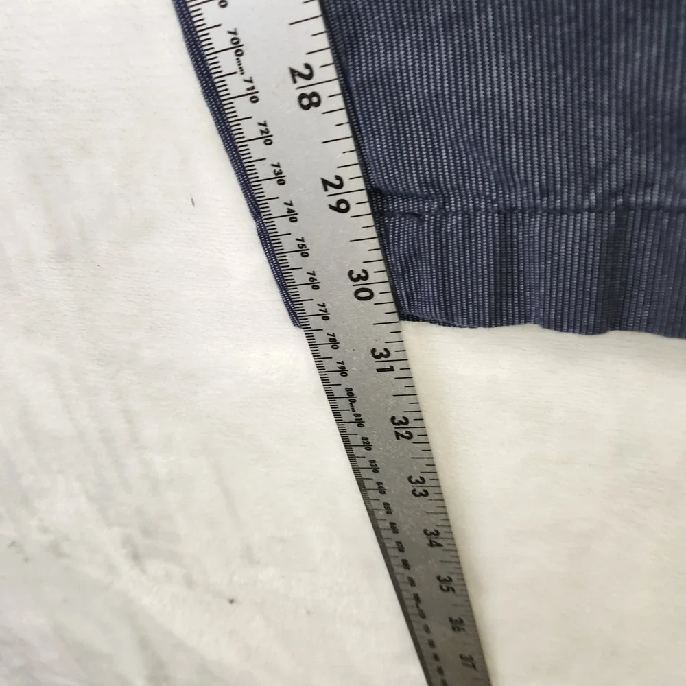 Banana Republic Aiden Fit Mens‎ 36x32 Navy Blue White Micro Stripe Chino Pants